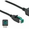 DeLOCK - PoweredUSB extension cable - USB PlusPower (12 V) (M) bis USB PlusPower (12 V) (W) 4