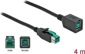 DeLOCK - PoweredUSB extension cable - USB PlusPower (12 V) (M) bis USB PlusPower (12 V) (W) 4