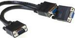 ACT VGA splitter cable 1.8m VGA (D-Sub) VGA (D-Sub) Schwarz VGA-Kabel (AK3188)