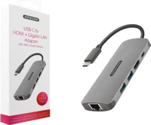 Sitecom CN 379 - Dockingstation - USB-C - HDMI - GigE