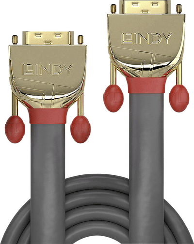 Lindy Gold - DVI-Kabel - Dual Link - DVI-D (M) bis DVI-D (M) - 20