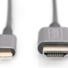 DIGITUS - Adapterkabel - 24 pin USB-C männlich zu HDMI männlich - 1