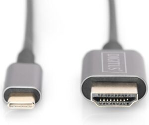 DIGITUS - Adapterkabel - 24 pin USB-C männlich zu HDMI männlich - 1