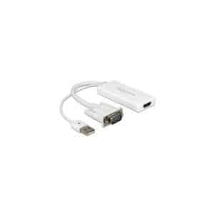 DeLOCK - Video- / Audio-Adapter - HDMI / VGA / USB - USB Typ A