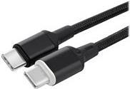 MicroConnect - USB-Kabel - USB-C (M) abnehmbar und magnetisch zu USB-C (M) - 5 V - 20 A - 2 m - Schwarz