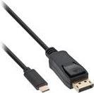 InLine - USB-/DisplayPort-Kabel - USB-C (M) bis DisplayPort (M) - USB 3