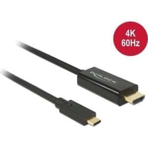DeLOCK - Externer Videoadapter - Parade PS176 - USB-C - HDMI - Schwarz (85292)