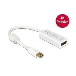 DeLOCK 4K Passive - Video- / Audio-Adapter - DisplayPort / HDMI - Mini DisplayPort (M) - HDMI