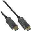 INLINE - Ultra High Speed HDMI-Kabel - HDMI (M) bis HDMI (M) - 50 m - Glasfaser - Schwarz - Active Optical Cable (AOC)