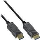 INLINE - Ultra High Speed HDMI-Kabel - HDMI (M) bis HDMI (M) - 50 m - Glasfaser - Schwarz - Active Optical Cable (AOC)