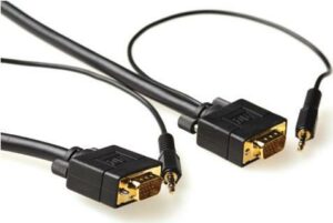 ACT AK4993 7m VGA (D-Sub) + 3.5mm VGA (D-Sub) + 3.5mm Schwarz Videokabel-Adapter (AK4993)