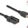 Delock - High Speed - HDMI-Kabel - HDMI männlich zu HDMI Typ E (Automotive) männlich Verriegelung - 3 m - Doppelisolierung - Schwarz - unterstützt 4K 60 Hz (3840 x 2160)