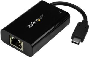 StarTech.com USB-C auf Gigabit Netzwerkadapter mit Stromversorgung - USB-C Gigabit Ethernet Netzwerkadapter - Power Delivery 2