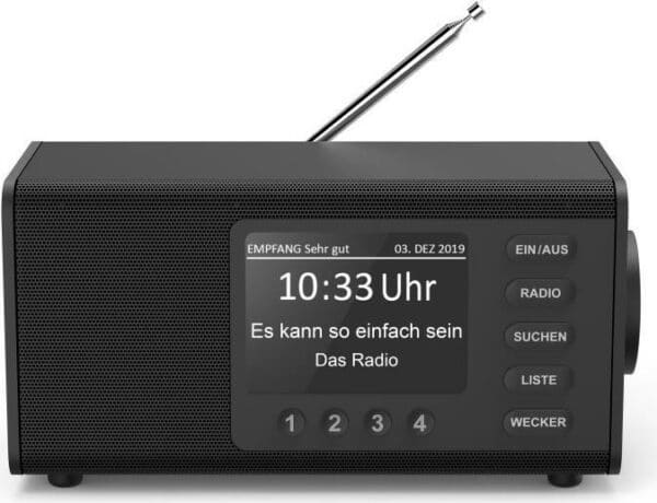 Hama DR1000DE Persönlich Digital Schwarz (00054897)