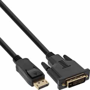 INLINE - Adapterkabel - DVI-D (M) zu DisplayPort (M) - 30 cm - 1080p-Unterstützung - Schwarz