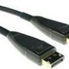 ACT 70 meter DisplayPort hybrid fiber/copper cable DP male to DP male. DISPLAYPORT HYBRID CABLE 70M (AK4037)