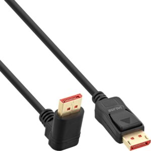 InLine - DisplayPort-Kabel - DisplayPort (M) zu DisplayPort (M) nach oben gewinkelt - DisplayPort 1