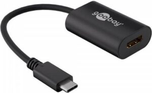 Wentronic goobay - Externer Videoadapter - USB-C - HDMI - Schwarz (38532)