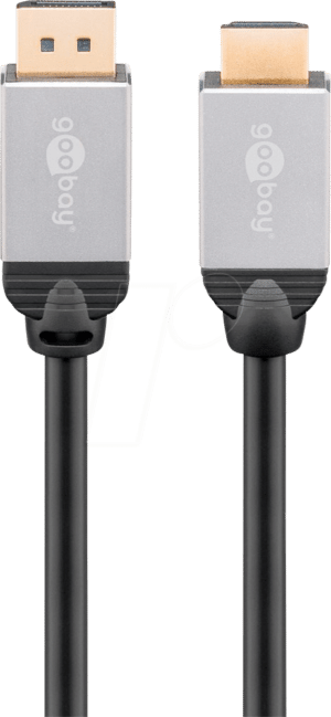 Goobay 71971 Kabelschnittstellen-/Gender-Adapter DisplayPort HDMI Schwarz - Silber (71971)