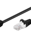 GOOBAY 94171 - Cat.5e Patch (1x90°) schwarz 1 m