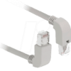 DELOCK 85854 - Patchkabel Cat.5e SF/UTP oben/unten gewinkelt 2m