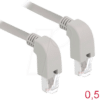 DELOCK 85858 - Patchkabel Cat.5e SF/UTP unten/unten gewinkelt 0