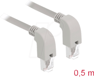 DELOCK 85858 - Patchkabel Cat.5e SF/UTP unten/unten gewinkelt 0