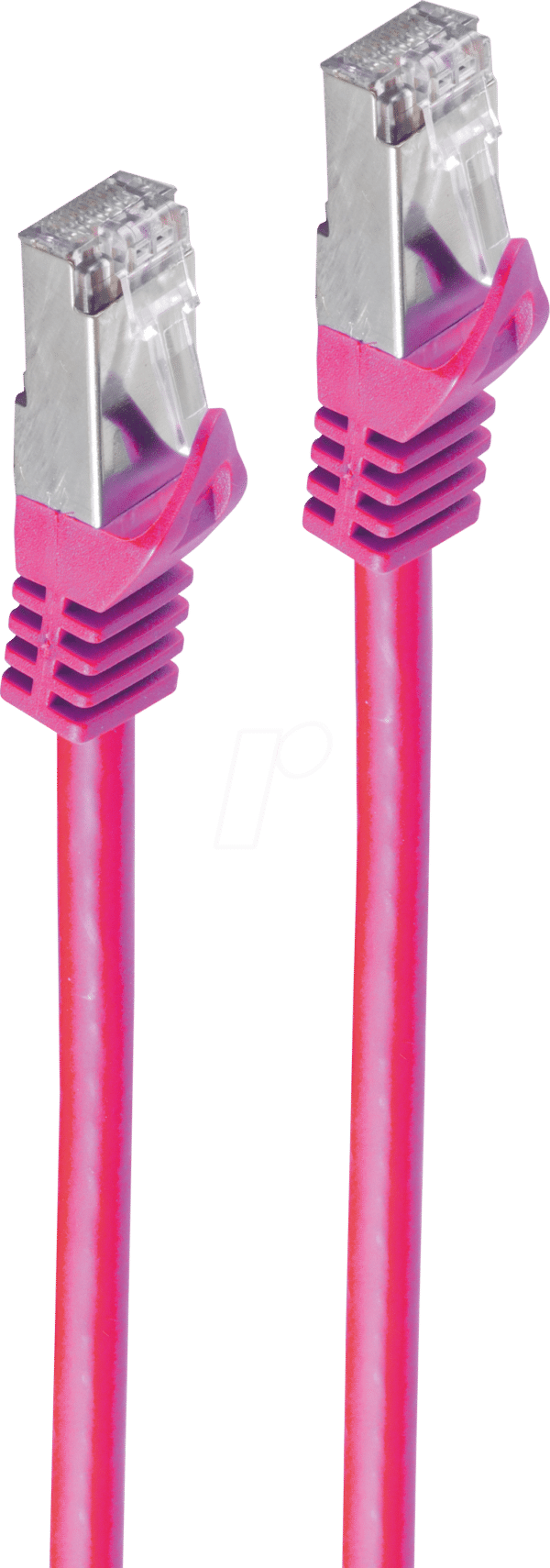 SHVP 75511M - 1m Patchkabel - Cat.7-Rohkabel magenta