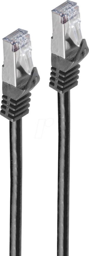 SHVP 75511S - 1m Patchkabel - Cat.7-Rohkabel schwarz