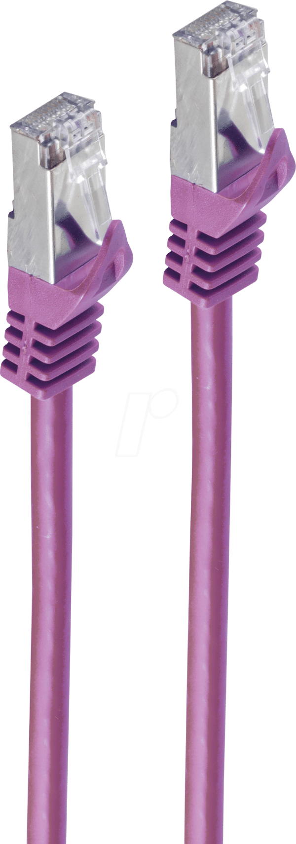 SHVP 75512-V - 2m Patchkabel - Cat.7-Rohkabel violett