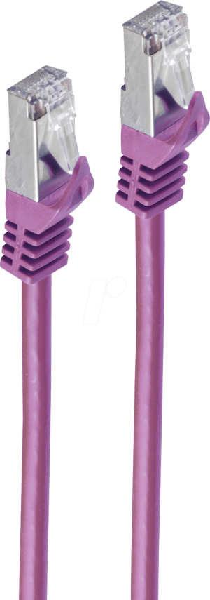 SHVP 75513-V - 3m Patchkabel - Cat.7-Rohkabel violett