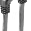 SHVP 75512-SLS - 2m Patchk.-Flach U/FTP Cat.7-Rohkabel sw