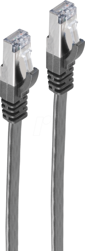 SHVP 75512-SLS - 2m Patchk.-Flach U/FTP Cat.7-Rohkabel sw