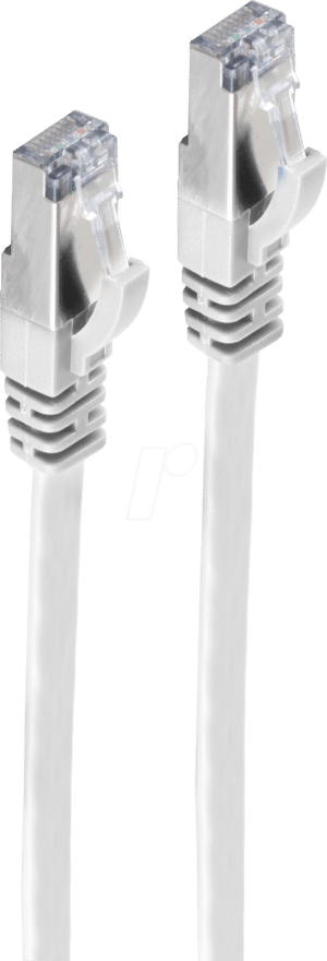 SHVP 75515-SLW - 5m Patchk.-Flach U/FTP Cat.7-Rohkabel weiß