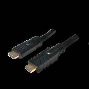 LogiLink Active HDMI High Speed Cable - HDMI-Kabel mit Ethernet - HDMI Stecker zu HDMI Stecker - 15 m - Schwarz - aktiv