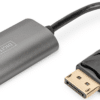 DIGITUS - Videoadapter - DisplayPort männlich zu HDMI weiblich - 15 cm - Grau - Support von 8K 60 Hz