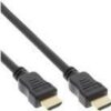 INLINE High Speed Premium - HDMI-Kabel mit Ethernet - HDMI männlich zu HDMI männlich - 7.5 m - Dreifachisolierung - Schwarz - geformt