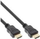 INLINE High Speed Premium - HDMI-Kabel mit Ethernet - HDMI männlich zu HDMI männlich - 7.5 m - Dreifachisolierung - Schwarz - geformt