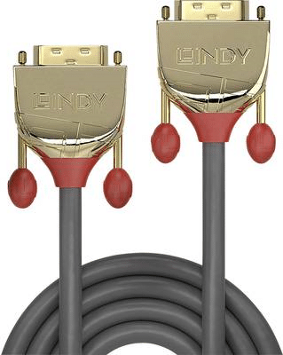 Lindy Gold - DVI-Kabel - Single Link - DVI-D (M) bis DVI-D (M) - 10