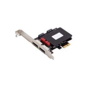 MicroConnect - Speichercontroller (RAID) - 2 Sender/Kanal - SATA 6Gb/s / eSATA 6Gb/s - 600 MBps - PCIe 2.0 x1