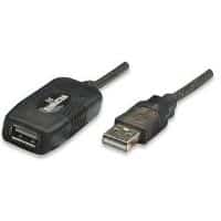 Manhattan USB2.0 Active Extension Cable - USB-Erweiterung - USB2.0 - 4-polig USB Typ A / 4-polig USB Typ A - bis zu 20 m (150958)