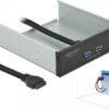 DeLOCK - Anschlüsse am vorderen Bedienfeld des Speicherschachts - USB 3