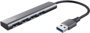 Trust Halyx USB 3.2 Gen 1 (3.1 Gen 1) Type-A 5 Mbit/s Schwarz - Grau (24947)