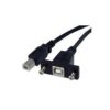 StarTech.com USB B auf B Kabel zur Slotbelch Montage - Buchse/Stecker - USB-Kabel - USB Typ B