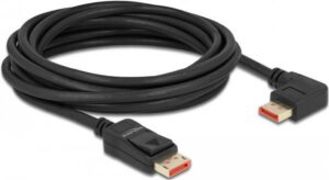 Delock - DisplayPort-Kabel - DisplayPort (M) gerade bis DisplayPort (M) links abgewinkelt - DisplayPort 1