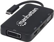 Manhattan - Externer Videoadapter - USB-C - DVI