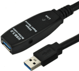Microconnect USB3.0AAF10A USB Kabel 10 m 3.0 (3.1 Gen 1) USB A Schwarz - Blau - Silber (USB3.0AAF10A)