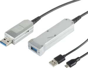 S/CONN maximum connectivity USB Verlängerung Optisch USB 3.0- USB 3.0 A Stecker auf USB 3.0 A + USB Micro B Buchse