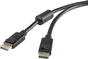 Renkforce DisplayPort Anschlusskabel [1x DisplayPort Stecker - 1x DisplayPort Stecker] 10 m Schwarz (RF-3433996)