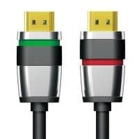 Purelink Ultimate ULS1000 - HDMI mit Ethernetkabel - HDMI (M) bis HDMI (M) - 1 m - Dreifachisolierung - Schwarz - rund